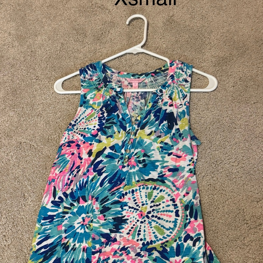 Lilly Pulitzer Multicolor Floral Tank Top
